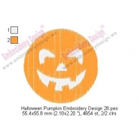 Halloween Pumpkin Embroidery Design 28